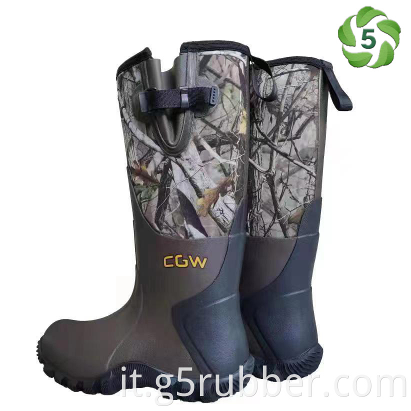 Camo Hunting Rubber Boots